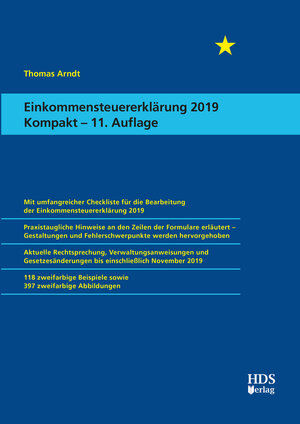 Buchcover Einkommensteuererklärung 2019 Kompakt | Thomas Arndt | EAN 9783955545680 | ISBN 3-95554-568-7 | ISBN 978-3-95554-568-0
