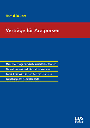 Buchcover Verträge für Arztpraxen | Harald Dauber | EAN 9783955545758 | ISBN 3-95554-575-X | ISBN 978-3-95554-575-8