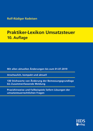 Buchcover Praktiker-Lexikon Umsatzsteuer | Rolf-Rüdiger Radeisen | EAN 9783955545826 | ISBN 3-95554-582-2 | ISBN 978-3-95554-582-6