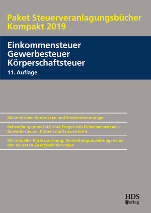 Buchcover Paket Steuerveranlagungsbücher Kompakt 2019 | Thomas Arndt | EAN 9783955546144 | ISBN 3-95554-614-4 | ISBN 978-3-95554-614-4