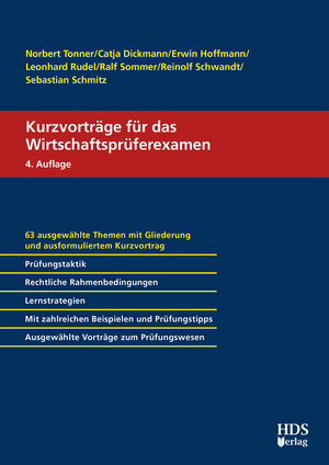 Buchcover Kurzvorträge für das Wirtschaftsprüferexamen | Norbert Tonner | EAN 9783955547370 | ISBN 3-95554-737-X | ISBN 978-3-95554-737-0