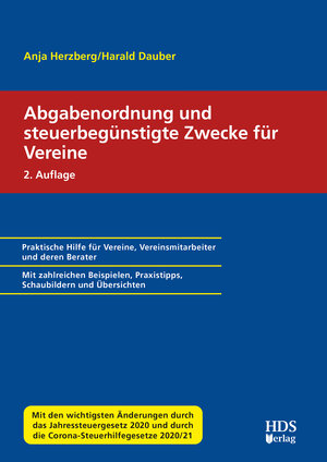 Buchcover Abgabenordnung und steuerbegünstigte Zwecke für Vereine | Harald Dauber | EAN 9783955547967 | ISBN 3-95554-796-5 | ISBN 978-3-95554-796-7