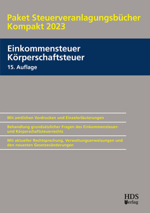 Buchcover Paket Steuerveranlagungsbücher Kompakt 2023 | Thomas Arndt | EAN 9783955549053 | ISBN 3-95554-905-4 | ISBN 978-3-95554-905-3