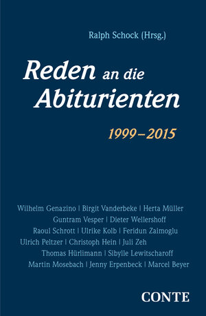 Buchcover Reden an die Abiturienten (1999-2015) | Wilhelm Genazino | EAN 9783956021046 | ISBN 3-95602-104-5 | ISBN 978-3-95602-104-6