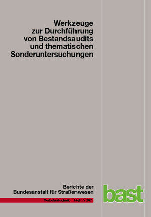 Buchcover Werkzeuge zur Durchführung von Bestandsaudits und thematischen Sonderuntersuchungen | Andreas Bark | EAN 9783956063237 | ISBN 3-95606-323-6 | ISBN 978-3-95606-323-7