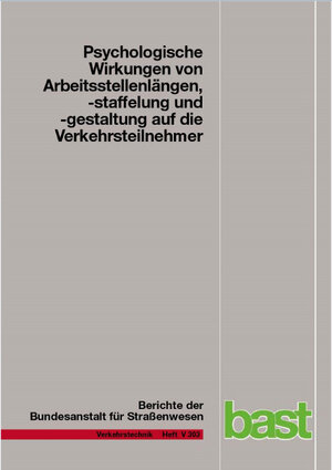 Buchcover Psychologische Wirkungen von Arbeitsstellenlängen, -staffelung und -gestaltung auf die Verkehrsteilnehmer | Christian Scotti | EAN 9783956063732 | ISBN 3-95606-373-2 | ISBN 978-3-95606-373-2
