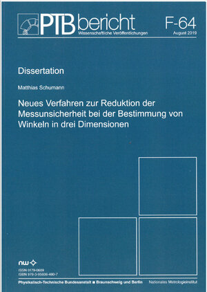 Buchcover Neues Verfahren zur Reduktion der Messunsicherheit bei der Bestimmung von Winkeln in drei Dimensionen | Matthias Schumann | EAN 9783956064807 | ISBN 3-95606-480-1 | ISBN 978-3-95606-480-7