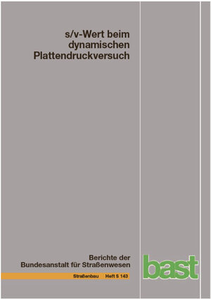 Buchcover s/v-Wert beim dynamischen Plattendruckversuch | Gerhard Bräu | EAN 9783956065163 | ISBN 3-95606-516-6 | ISBN 978-3-95606-516-3