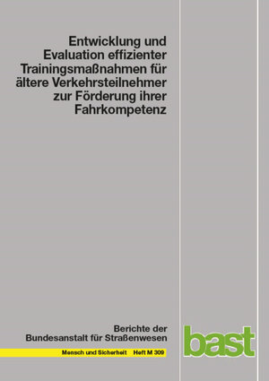 Buchcover Entwicklung und Evaluation effizienter Trainingsmaßnahmen für ältere Verkehrsteilnehmer zur Förderung ihrer Fahrkompetenz | Stefanie Schoch | EAN 9783956065583 | ISBN 3-95606-558-1 | ISBN 978-3-95606-558-3
