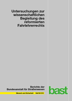 Buchcover Untersuchungen zur wissenschaftlichen Begleitung des reformierten Fahrlehrerrechts | Bianca Bredow | EAN 9783956066160 | ISBN 3-95606-616-2 | ISBN 978-3-95606-616-0