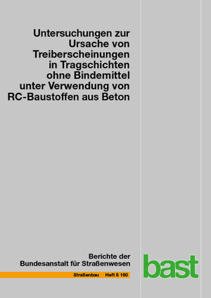 Buchcover Untersuchungen zur Ursache von Treiberscheinungen in Tragschichten ohne Bindemittel unter Verwendung von RC-Baustoffen aus Beton | Ellen Rigo | EAN 9783956066344 | ISBN 3-95606-634-0 | ISBN 978-3-95606-634-4