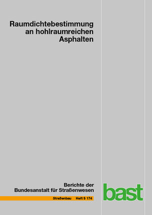 Buchcover Raumdichtebestimmung an hohlraumreichen Asphalten | Bernd Dudenhöfer | EAN 9783956066696 | ISBN 3-95606-669-3 | ISBN 978-3-95606-669-6