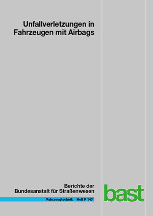Buchcover Unfallverletzungen in Fahrzeugen mit Airbags | Johannes Holtz | EAN 9783956066726 | ISBN 3-95606-672-3 | ISBN 978-3-95606-672-6