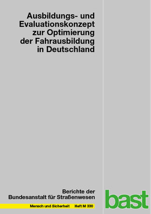 Buchcover Ausbildungs- und Evaluationskonzept zur Optimierung der Fahrausbildung in Deutschland | Dietmar Sturzbecher | EAN 9783956066863 | ISBN 3-95606-686-3 | ISBN 978-3-95606-686-3