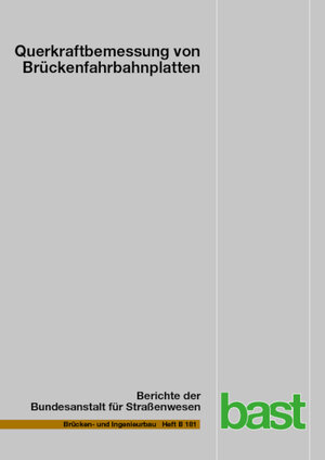 Buchcover Querkraftbemessung von Brückenfahrbahnplatten | Reinhard Maurer | EAN 9783956066955 | ISBN 3-95606-695-2 | ISBN 978-3-95606-695-5