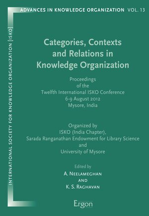 Buchcover Categories, Contexts and Relations in Knowledge Organization | EAN 9783956504402 | ISBN 3-95650-440-2 | ISBN 978-3-95650-440-2