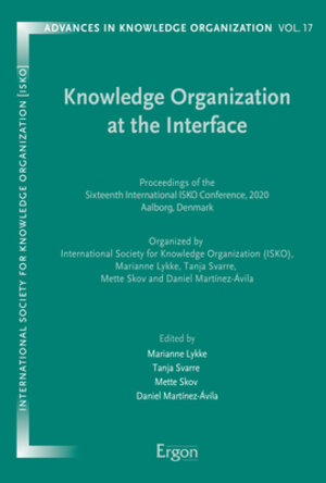 Buchcover Knowledge Organization at the Interface | EAN 9783956507755 | ISBN 3-95650-775-4 | ISBN 978-3-95650-775-5