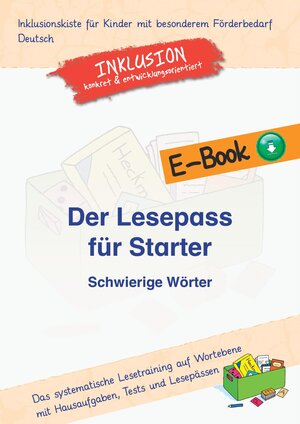 Buchcover Der Lesepass für Starter: Schwierige Wörter | Jens Sonnenberg | EAN 9783956602061 | ISBN 3-95660-206-4 | ISBN 978-3-95660-206-1