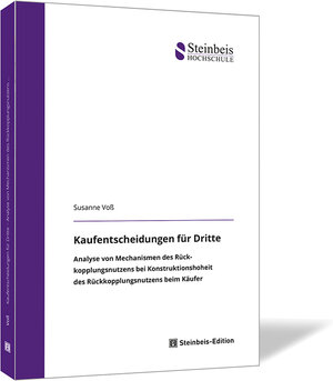 Buchcover Kaufentscheidungen für Dritte | Susanne Voß | EAN 9783956631962 | ISBN 3-95663-196-X | ISBN 978-3-95663-196-2