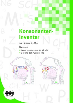 Buchcover Konsonanteninventar: Grafik und Befundbogen | Hermann Mödden | EAN 9783956770029 | ISBN 3-95677-002-1 | ISBN 978-3-95677-002-9