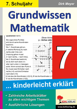 Buchcover Grundwissen Mathematik / Klasse 7 | Dirk Meyer | EAN 9783956860690 | ISBN 3-95686-069-1 | ISBN 978-3-95686-069-0