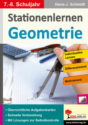 Buchcover Stationenlernen Geometrie / Klasse 7-8 | Hans.-J. Schmidt | EAN 9783956861994 | ISBN 3-95686-199-X | ISBN 978-3-95686-199-4