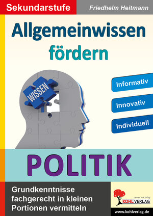 Buchcover Allgemeinwissen fördern POLITIK | Friedhelm Heitmann | EAN 9783956866609 | ISBN 3-95686-660-6 | ISBN 978-3-95686-660-9