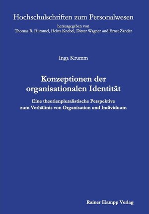 Buchcover Konzeptionen der organisationalen Identität | Inga Krumm | EAN 9783957101549 | ISBN 3-95710-154-9 | ISBN 978-3-95710-154-9