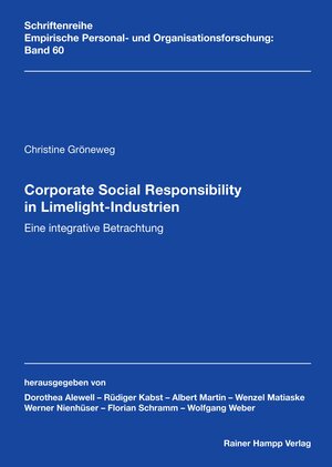 Buchcover Corporate Social Responsibility in Limelight-Industrien | Christine Gröneweg | EAN 9783957102324 | ISBN 3-95710-232-4 | ISBN 978-3-95710-232-4