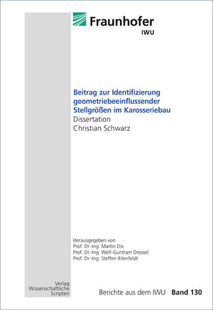 Buchcover Beitrag zur Identifizierung geometriebeeinflussender Stellgrößen im Karosseriebau | Christian Schwarz | EAN 9783957351661 | ISBN 3-95735-166-9 | ISBN 978-3-95735-166-1