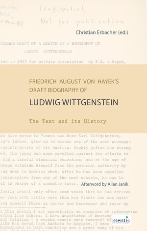 Buchcover Friedrich August von Hayek’s Draft Biography of Ludwig Wittgenstein | EAN 9783957437976 | ISBN 3-95743-797-0 | ISBN 978-3-95743-797-6