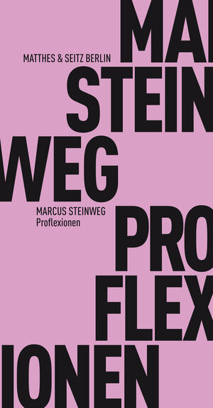 Buchcover Proflexionen | Marcus Steinweg | EAN 9783957576361 | ISBN 3-95757-636-9 | ISBN 978-3-95757-636-1