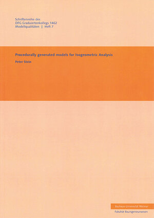 Buchcover Procedurally generated models for Isogeometric Analysis | Peter Stein | EAN 9783957731012 | ISBN 3-95773-101-1 | ISBN 978-3-95773-101-2