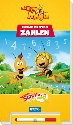 Buchcover Trötsch Die Biene Maja Schreib und wisch weg Zahlen  | EAN 9783957742636 | ISBN 3-95774-263-3 | ISBN 978-3-95774-263-6