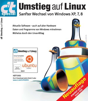 Buchcover Umstieg auf Linux (2015) | c't-Redaktion | EAN 9783957880345 | ISBN 3-95788-034-3 | ISBN 978-3-95788-034-5