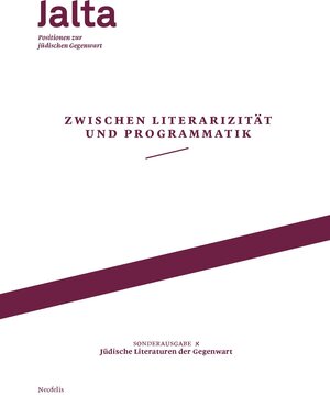 Buchcover Zwischen Literarizität und Programmatik – Jüdische Literaturen der Gegenwart | Hila Amit | EAN 9783958082458 | ISBN 3-95808-245-9 | ISBN 978-3-95808-245-8