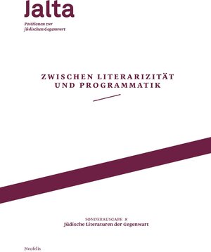 Buchcover Zwischen Literarizität und Programmatik – Jüdische Literaturen der Gegenwart | Hila Amit | EAN 9783958082953 | ISBN 3-95808-295-5 | ISBN 978-3-95808-295-3