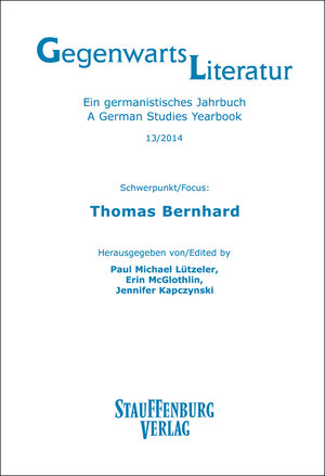 Buchcover Gegenwartsliteratur. Ein Germanistisches Jahrbuch /A German Studies Yearbook / 13/2014  | EAN 9783958096400 | ISBN 3-95809-640-9 | ISBN 978-3-95809-640-0