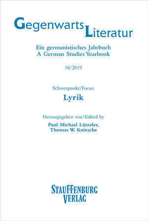 Buchcover Gegenwartsliteratur. Ein Germanistisches Jahrbuch /A German Studies Yearbook / 18/2019  | EAN 9783958096455 | ISBN 3-95809-645-X | ISBN 978-3-95809-645-5