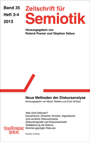 Buchcover Zeitschrift für Semiotik / Neue Methoden der Diskursanalyse  | EAN 9783958096615 | ISBN 3-95809-661-1 | ISBN 978-3-95809-661-5