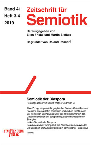 Buchcover Zeitschrift für Semiotik / Semiotik der Diaspora  | EAN 9783958096738 | ISBN 3-95809-673-5 | ISBN 978-3-95809-673-8