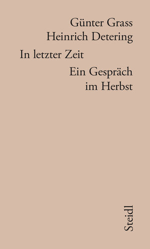Buchcover In letzter Zeit | Günter Grass | EAN 9783958292932 | ISBN 3-95829-293-3 | ISBN 978-3-95829-293-2