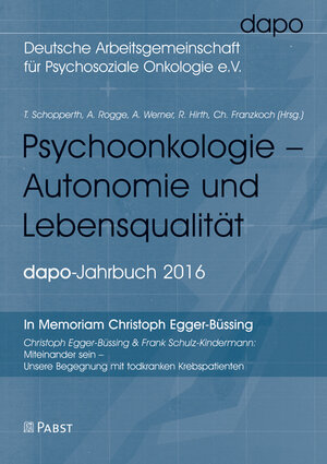 Buchcover Psychoonkologie – Autonomie und Lebensqualität | Christian Franzkoch | EAN 9783958533073 | ISBN 3-95853-307-8 | ISBN 978-3-95853-307-3
