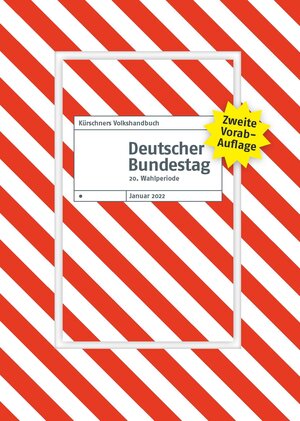 Buchcover Zweite Vorabauflage Kürschners Volkshandbuch Deutscher Bundestag  | EAN 9783958791497 | ISBN 3-95879-149-2 | ISBN 978-3-95879-149-7