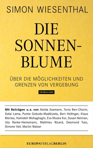 Buchcover Die Sonnenblume | Simon Wiesenthal | EAN 9783958900226 | ISBN 3-95890-022-4 | ISBN 978-3-95890-022-6