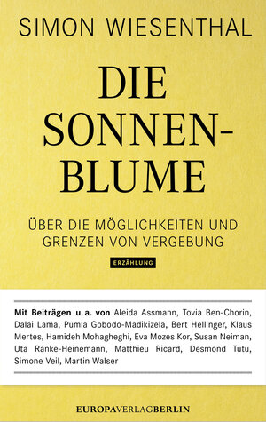 Buchcover Die Sonnenblume | Simon Wiesenthal | EAN 9783958900233 | ISBN 3-95890-023-2 | ISBN 978-3-95890-023-3