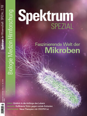 Buchcover Spektrum Spezial - Faszinierende Welt der Mikroben  | EAN 9783958922013 | ISBN 3-95892-201-5 | ISBN 978-3-95892-201-3