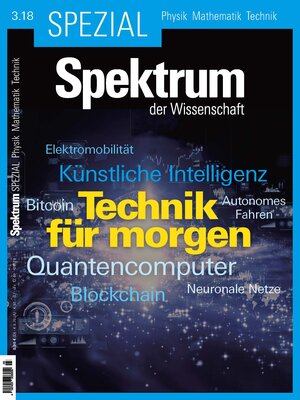 Buchcover Spektrum Spezial - Technik für morgen  | EAN 9783958922235 | ISBN 3-95892-223-6 | ISBN 978-3-95892-223-5