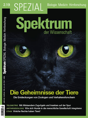 Buchcover Spektrum Spezial - Die Geheimnisse der Tiere  | EAN 9783958923157 | ISBN 3-95892-315-1 | ISBN 978-3-95892-315-7