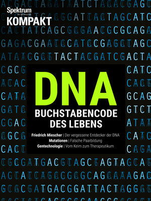 Buchcover Spektrum Kompakt - DNA  | EAN 9783958923720 | ISBN 3-95892-372-0 | ISBN 978-3-95892-372-0